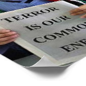 Poster La terreur est notre ennemi commun (Coin)