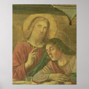 Poster La tête du Christ, du dernier dîner, 1480