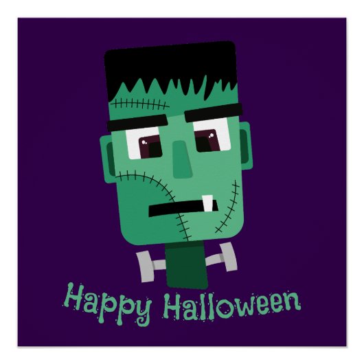 Poster La tête du monstre Frankenstein (Devant)