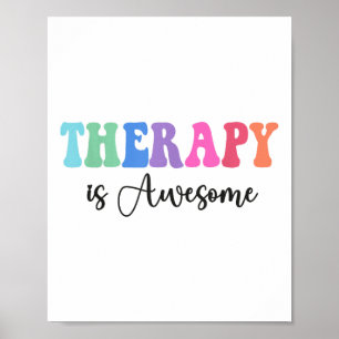 Poster La Thérapie Est Une Formidable Auto-Soins Santé Me