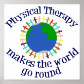 Poster La thérapie physique fait tourner le monde (Devant)