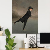 Poster La toile de la ministre du patinage (Bureau à domicile)