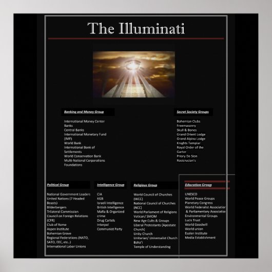 Poster La toile des Illuminati (Devant)