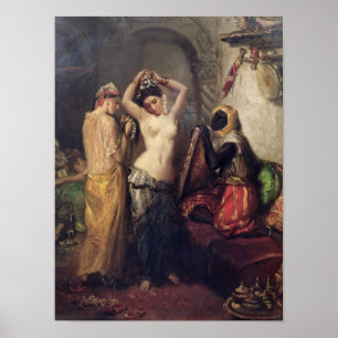 Poster La toilette dans le sérail