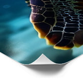 Poster La tortue de mer dans l'océan (Coin)