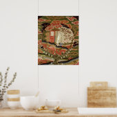 Poster La Tortue et le lièvre, période Edo (Cuisine)