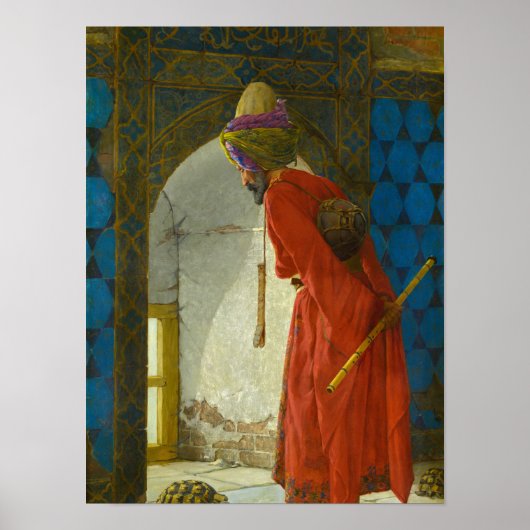 Poster La Tortue Trainer, 1906 par Osman Hamdi Bey (Devant)