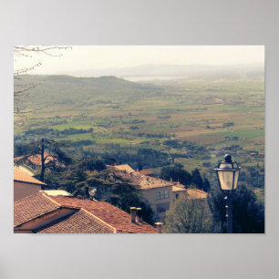 Poster La Toscane. L'Italie. Cortona
