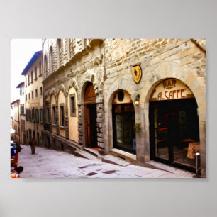 Poster La Toscane. L'Italie. Cortona.