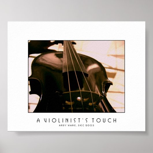 Poster La touche d'un violoniste (Devant)