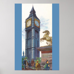 Poster La tour Big Ben au Palais de Westminster