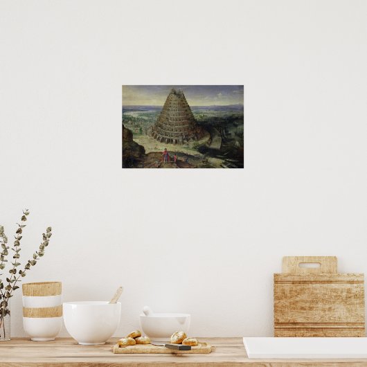 Poster La Tour de Babel, 1594 (Cuisine)