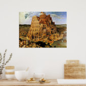 Poster "La Tour de Babel" de Pieter Bruegel (vers 1563) (Cuisine)