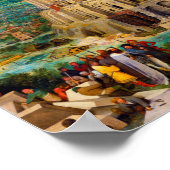 Poster La tour de Babel Pieter Bruegel l'art de l'Ancien (Coin)