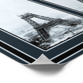 Poster La tour de Gustav Eiffel en construction (Coin)