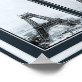 Poster La tour de Gustav Eiffel en construction (Coin)