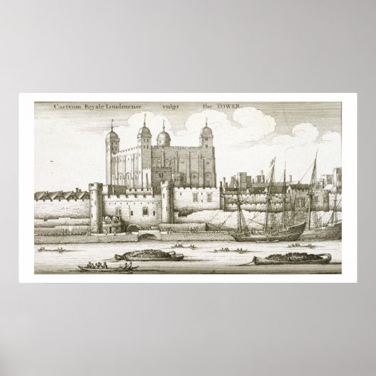 Poster La Tour de Londres, 1647 (gravure) (Devant)