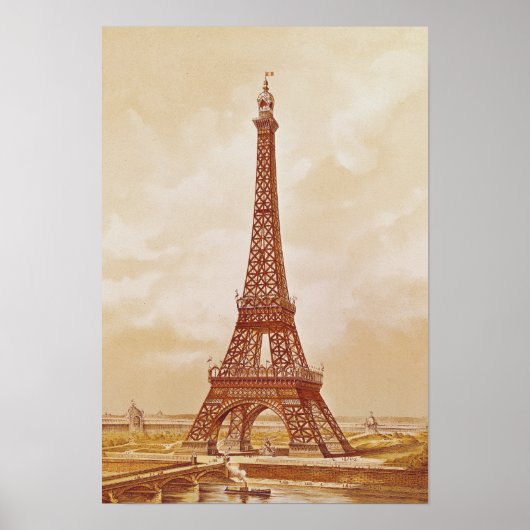 Poster La Tour Eiffel, 1889 (Devant)