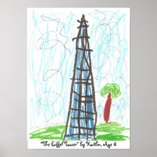 Poster "La Tour Eiffel" de Kaitlin, ...