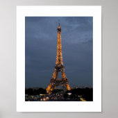Poster La Tour Eiffel de Paris la nuit (Devant)
