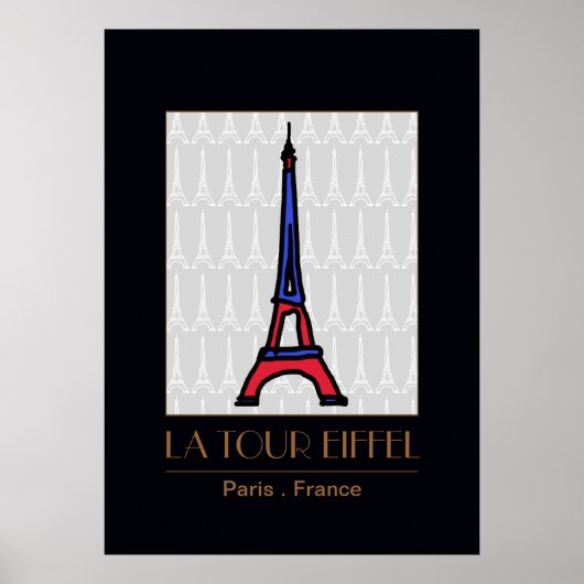 Poster La Tour Eiffel / Paris decor (Devant)
