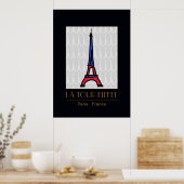 Poster La Tour Eiffel / Paris decor (Cuisine)