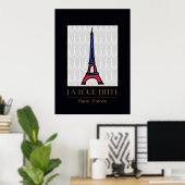 Poster La Tour Eiffel / Paris decor (Bureau à domicile)