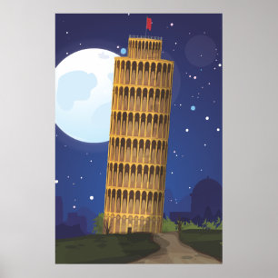 Poster La tour penchée de Pise