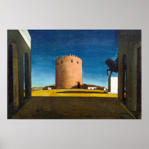 Poster La Tour Rouge   Giorgio de Chirico   