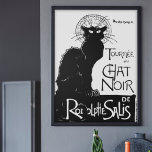 Poster La tournée du Conversation Noir<br><div class="desc">Photographie en noir et blanc de l'emblématique affiche d'art de 1896 du peintre français d'Art Nouveau Théophile Steinlen,  né en Suisse. "Conversation Noir" est français pour "chat noir". Les cadres facultatifs (non inclus) sont disponibles moyennant un supplément.</div>