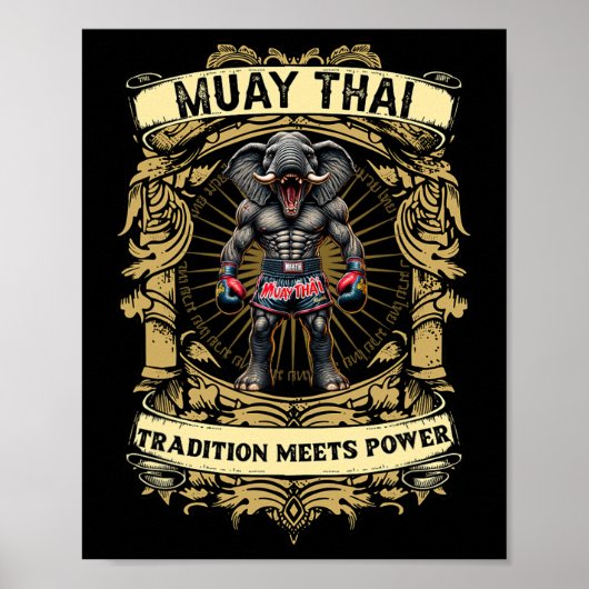 Poster La tradition rencontre la puissance - Kickboxing e (Devant)