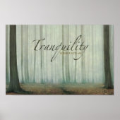 Poster "La tranquillité m'entoure" Motivation Affirmation (Devant)
