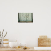 Poster "La tranquillité m'entoure" Motivation Affirmation (Cuisine)