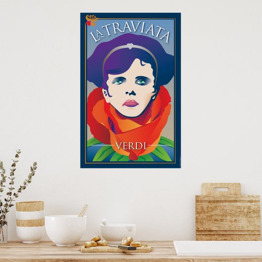 Poster La Traviata, Opéra (Cuisine)