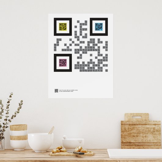 Poster La Trinité dans le code QR (Cuisine)
