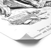 Poster La Triple Alliance, de Bismarck (Coin)