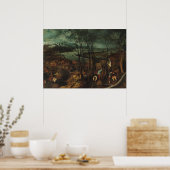 Poster La triste journée par Pieter Bruegel l'Ancien (Cuisine)