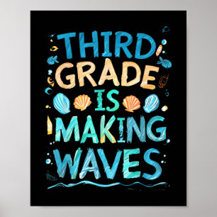 Poster La Troisième Année Rend Les Vagues Aux Enfants De 