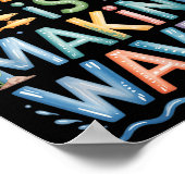 Poster La Troisième Année Rend Les Vagues Aux Enfants De  (Coin)