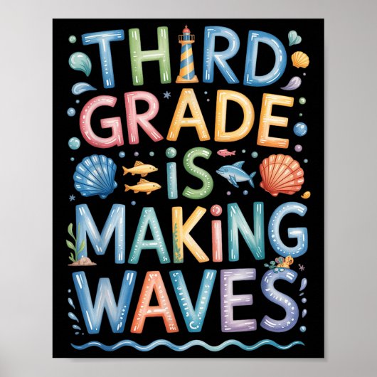 Poster La Troisième Année Rend Les Vagues Aux Enfants De  (Devant)