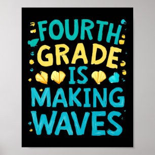 Poster La Troisième Année Rend Les Vagues Aux Enfants De 