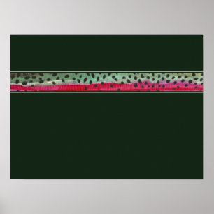 Poster La truite arc-en-ciel de la peau