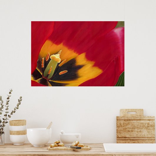 Poster La tulipe rouge (Cuisine)