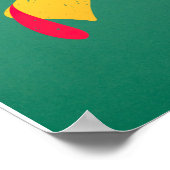 Poster La Turquie cool Face Avec Lunettes De Soleil Drôle (Coin)