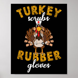 Poster La Turquie Écrase Les Gants En Caoutchouc Glisser 