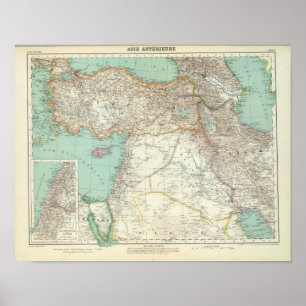 Poster La Turquie, Irak, Asie