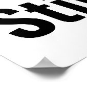 Poster La typographie amusante citation étouffer être cal (Coin)