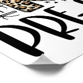 Poster La Typographie Du Leopard Prêk Ck À L'École Enseig (Coin)
