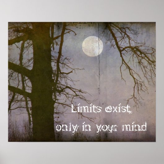 Poster La typographie d'un devis de Pleine lune (Devant)