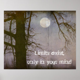 Poster La typographie d'un devis de Pleine lune